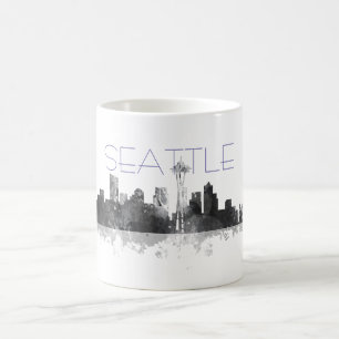 SKYLINE de SEATTLE WASHINGTON - caneca do bebendo