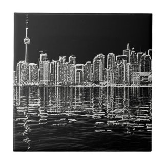 Skyline de Toronto em preto e branco
