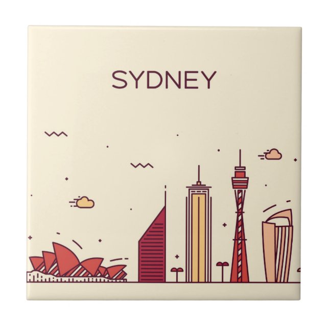 Skyline do Doodle de Sydney, Austrália | (Frente)