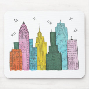 Skyline Mousepad de Nova York