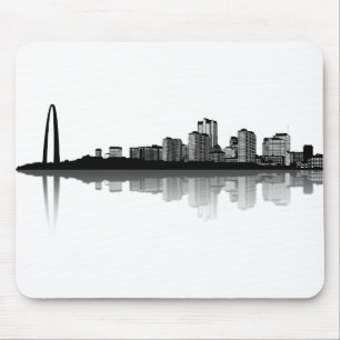 Skyline Mousepad de St Louis (b/w)