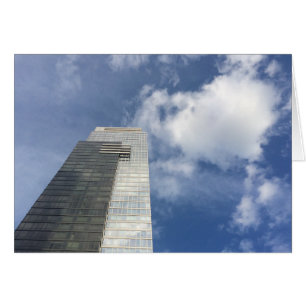 Skyline & nuvens, cartão