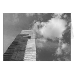 Skyline & nuvens - Noir, cartão
