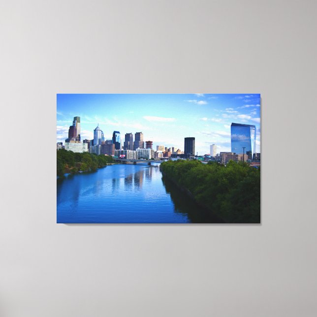 Skyline of Philadelphia canvas print (Frente)