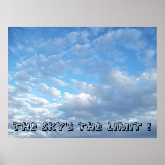 Sky's The Limit Poster (Frente)