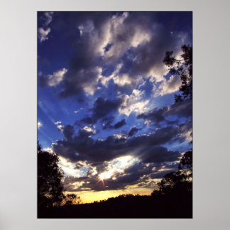 Skyscape sparkle Poster