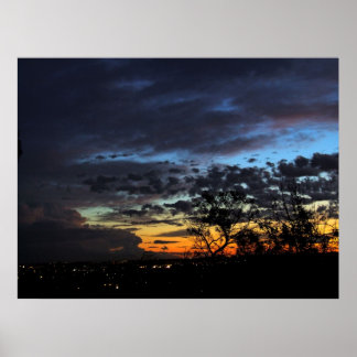 Skyscapes : Poster de Silhueta Sunset Dusk