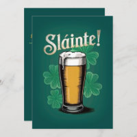 Slàinte! Pint de Cerveja no Dia de São Patrício em