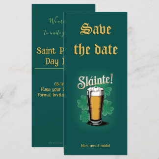Slàinte! Pint de Cerveja no Dia de São Patrício em