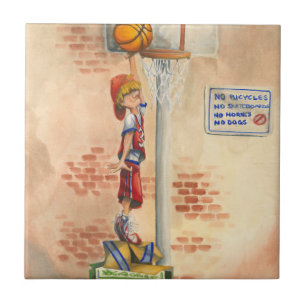 Slam Dunk, em Basquetebol Hoop, por Jay Throckmort