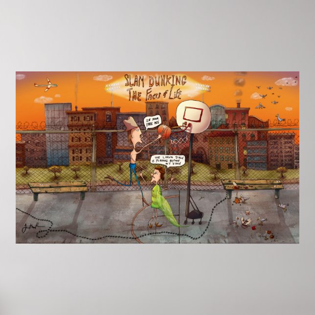 Slam Dunking The Facts of Life Poster (Frente)