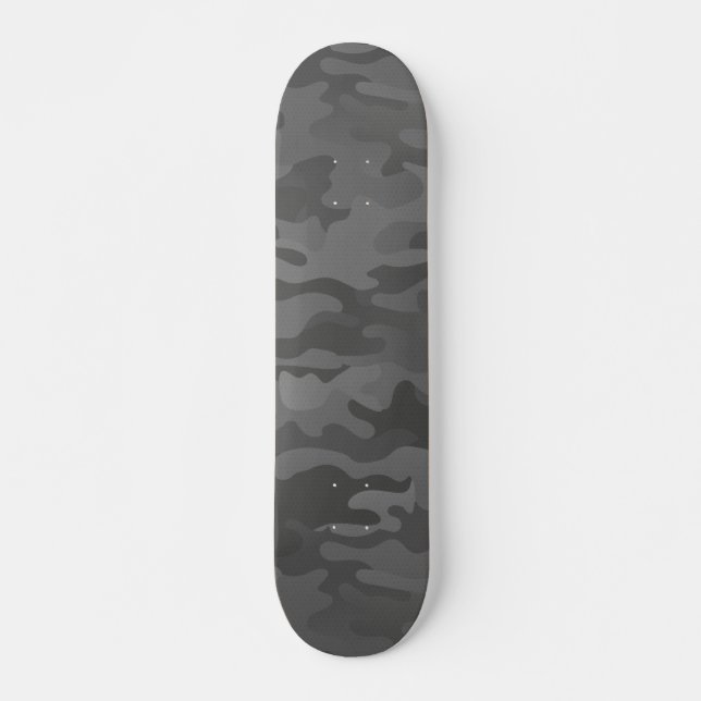 Slate Cinza Stealth Camo Skateboard (Frente)