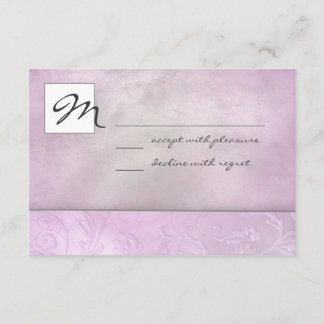 Slate Floral RSVP