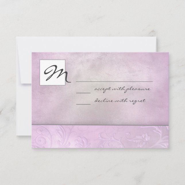 Slate Floral RSVP (Frente)