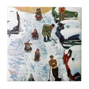 Sledding e escavar para fora