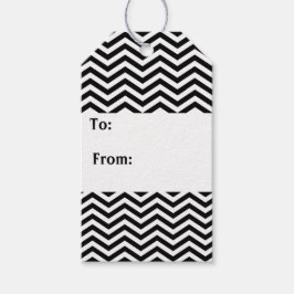 Sleek Chevron - Etiquetas de Presente