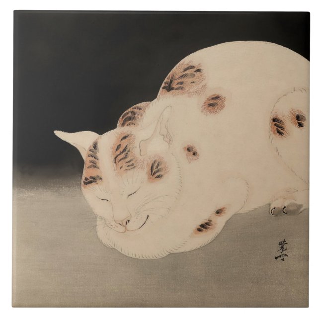 Sleeping Cat by Kawanabe Kyosai (Frente)