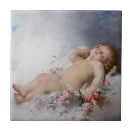 Sleeping Cherub (Putto) (por Léon Bazille Perrault
