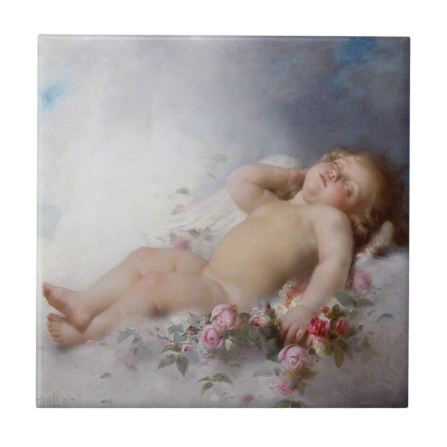 Sleeping Cherub (Putto) (por Léon Bazille Perrault (Frente)