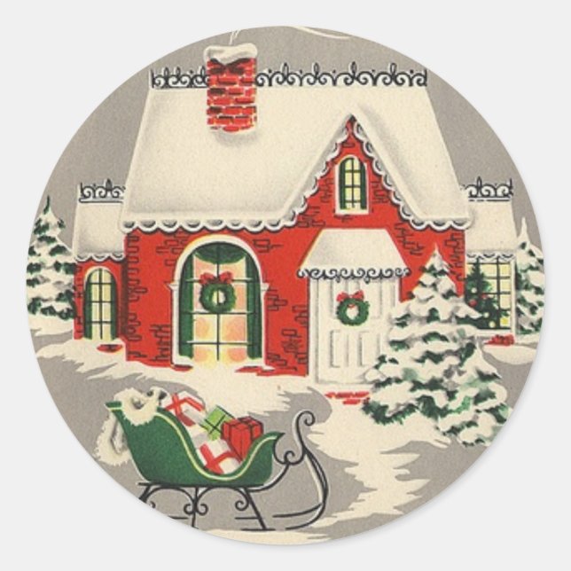 Sleigh Bells | Adesivos redondos (Frente)