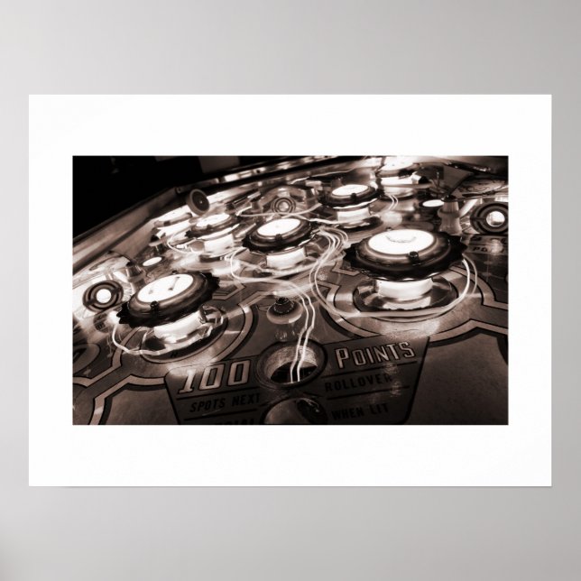 Slick Chick Tracers pinball poster (Frente)
