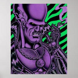 "Slick" Nick Nebulon™/Green Zebra Poster