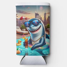 Slim Can Cooler Shark Aries Zodiac