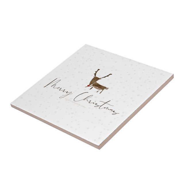 SlipperyJoe Merry Christmas rendeer red-nose (Lateral)