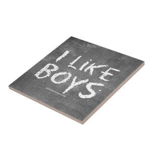 SlipperyJoe's Eu Gosto de Meninos quadro-negro suj