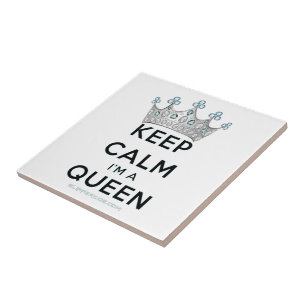 SlipperyJoe's Mantenha Calma Rainha Coroa Real joi