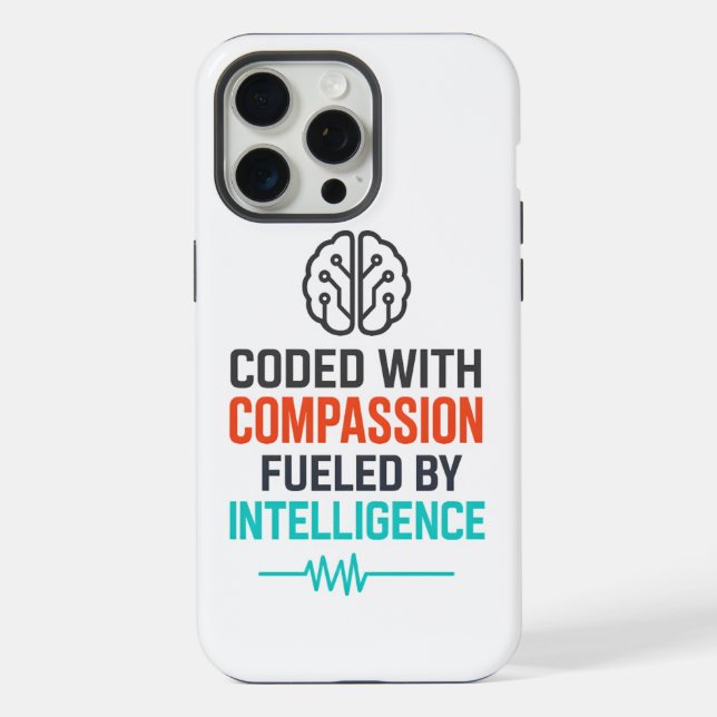 Slogan AI - Codificado com Compaixão Alimentado (Verso)