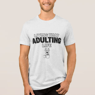 Slogan de Café Cansado Vida Adulto Divertida