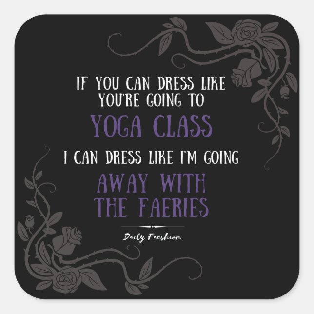 Slogan diário de Faeshion - etiqueta preta (Frente)