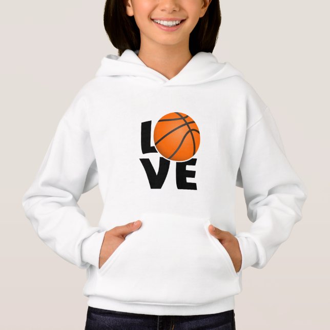 Slogan love Basketbal, ik hou van Basketbal. (Frente)