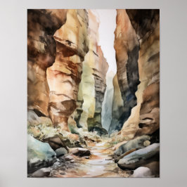 Slot Canyons Utah Landscape Art Impressão