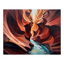 Slot Canyons Utah Landscape Art Impressão