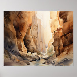 Slot Canyons Utah Landscape Art Impressão
