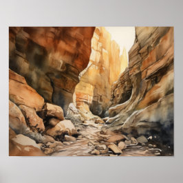 Slot Canyons Utah Landscape Art Impressão