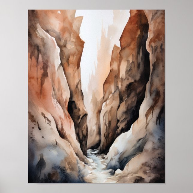 Slot Canyons Utah Landscape Art Impressão (Frente)