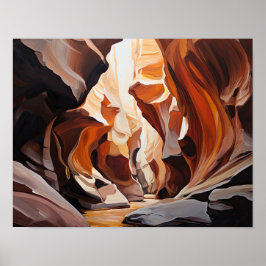 Slot Canyons Utah Landscape Art Impressão