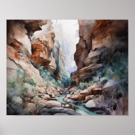 Slot Canyons Utah Landscape Art Impressão