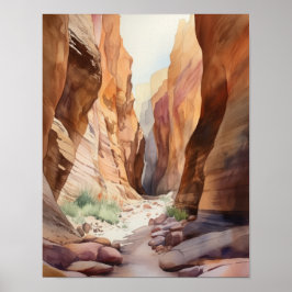 Slot Canyons Utah Landscape Art Impressão
