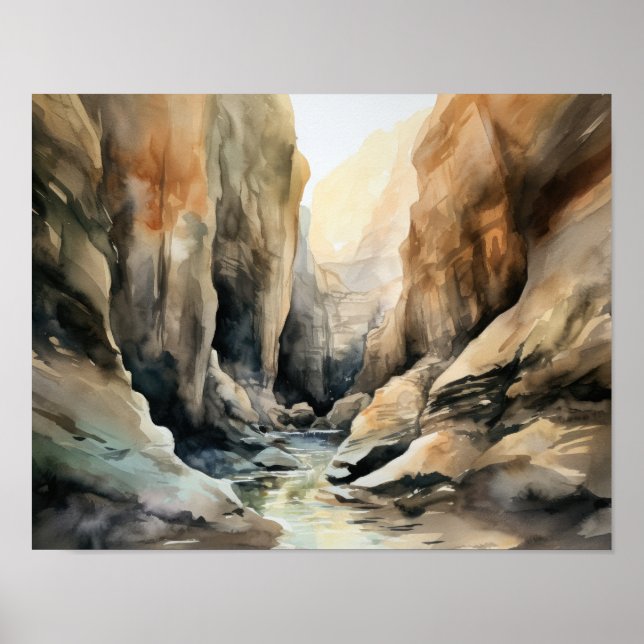 Slot Canyons Utah Landscape Art Impressão (Frente)