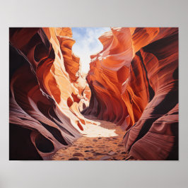 Slot Canyons Utah Landscape Art Impressão