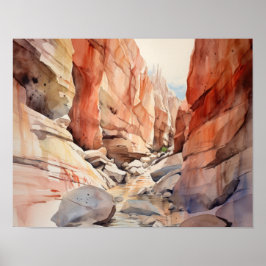 Slot Canyons Utah Landscape Art Impressão