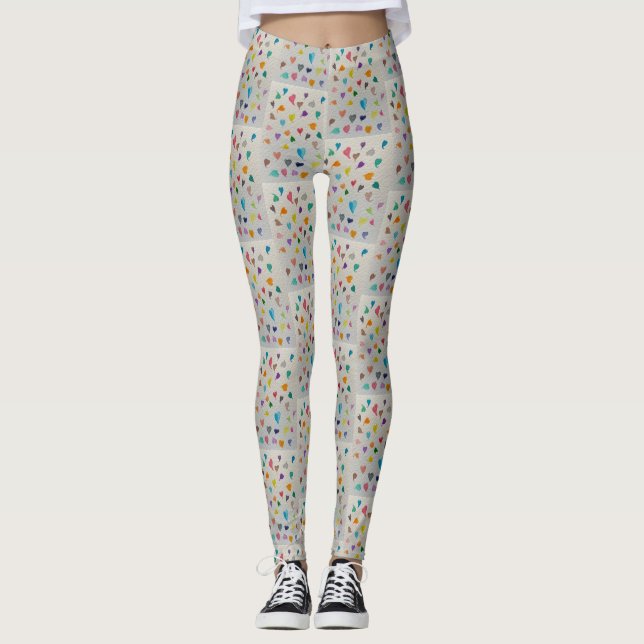 Small Hearts Tile Leggings  (Frente)