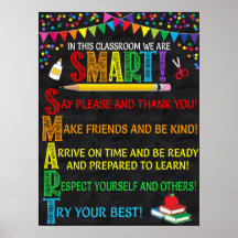 SMART Acronym Classroom Poster