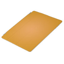 Uma capa de tablet amarela mostarda com três dobra