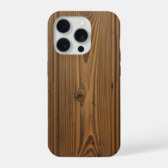 Smartphone case with wooden texture (Verso)