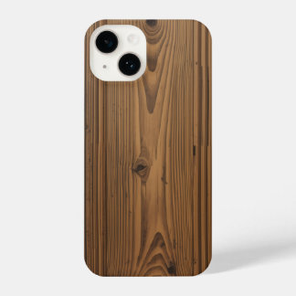 Smartphone case with wooden texture